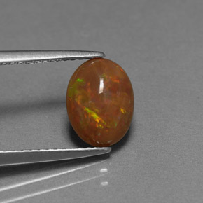 0.83 ct Multicolor Chocolate Opal Gemstone, Chocolate Opal Gem in Oval Cabochon Shape for Sale.