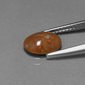 Chocolate Opal Gemstone in 9 x 7 mm (calibrated) Size for Sale, Chocolate Opal Stone in Multicolor Color