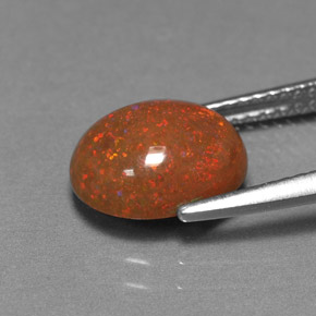 Chocolate Opal Gemstone in 10 x 8 mm (calibrated) Size for Sale, Chocolate Opal Stone in Multicolor Color