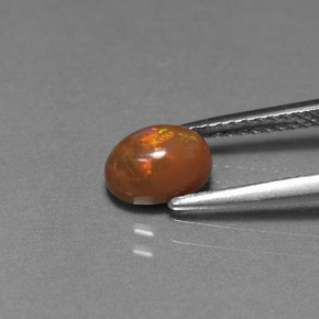 Chocolate Opal Gemstone in 7.2 x 5.2 mm Size for Sale, Chocolate Opal Stone in Multicolor Color