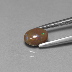 Chocolate Opal Gemstone in 7 x 5 mm (calibrated) Size for Sale, Chocolate Opal Stone in Multicolor Color