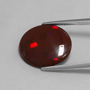 4.41 ct Brown Chocolate Opal Gemstone, Chocolate Opal Gem in Oval Cabochon Shape for Sale.
