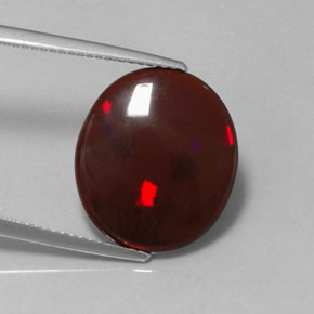 4.41 ct Brown Chocolate Opal Stone, Natural Chocolate Opal in Oval Cabochon Shape for Sale