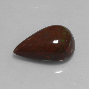 3.83 ct Brown Chocolate Opal Gemstone, Chocolate Opal Gem in Pear Cabochon Shape for Sale.