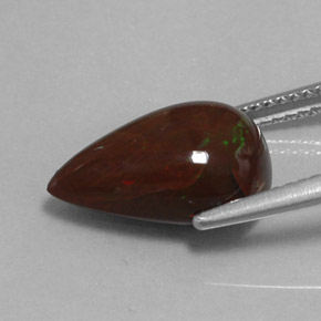 Chocolate Opal Gemstone in 14 x 9 mm (calibrated) Size for Sale, Chocolate Opal Stone in Brown Color