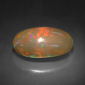 10.52 ct Multicolor Chocolate Opal Gemstone, Chocolate Opal Gem in Oval Cabochon Shape for Sale.