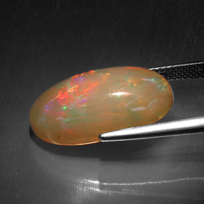 Chocolate Opal Gemstone in 21.7 x 12.8 mm Size for Sale, Chocolate Opal Stone in Multicolor Color