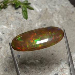 Chocolate Opal Gemstone in 23.1 x 11.9 mm Size for Sale, Chocolate Opal Stone in Multicolor Color