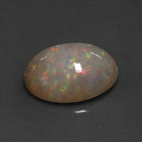 5.59 ct Multicolor Chocolate Opal Stone, Natural Chocolate Opal in Oval Cabochon Shape for Sale