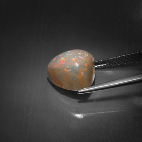 Chocolate Opal Gemstone in 13.1 x 12.1 mm Size for Sale, Chocolate Opal Stone in Multicolor Color