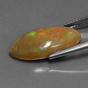 Chocolate Opal Gemstone in 20.6 x 10.8 mm Size for Sale, Chocolate Opal Stone in Multicolor Color