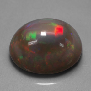 8.40 ct Multicolor Chocolate Opal Gemstone, Chocolate Opal Gem in Oval Cabochon Shape for Sale.