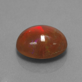2.29 ct Multicolor Chocolate Opal Stone, Natural Chocolate Opal in Oval Cabochon Shape for Sale