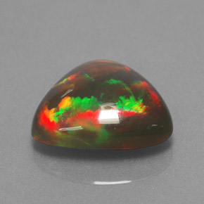 2.59 ct Multicolor Chocolate Opal Stone, Natural Chocolate Opal in Fancy Cabochon Shape for Sale