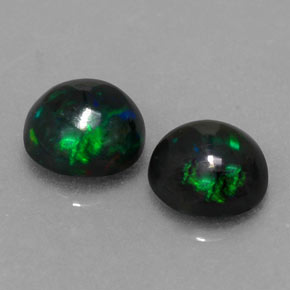 0.94 ct Multicolor Chocolate Opal Stone, Natural Chocolate Opal in Round Cabochon Shape for Sale