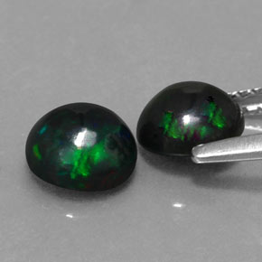 Chocolate Opal Gemstone in 6 mm (calibrated) Size for Sale, Chocolate Opal Stone in Multicolor Color