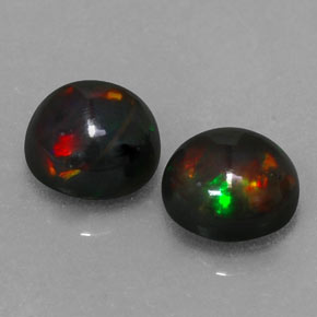 1.17 ct Multicolor Chocolate Opal Stone, Natural Chocolate Opal in Round Cabochon Shape for Sale