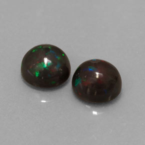 1.32 ct Multicolor Chocolate Opal Stone, Natural Chocolate Opal in Round Cabochon Shape for Sale