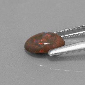 Chocolate Opal Gemstone in 7 x 5 mm (calibrated) Size for Sale, Chocolate Opal Stone in Multicolor Color