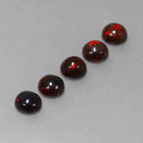 2.72 ct Multicolor Chocolate Opal Stone, Natural Chocolate Opal in Round Cabochon Shape for Sale