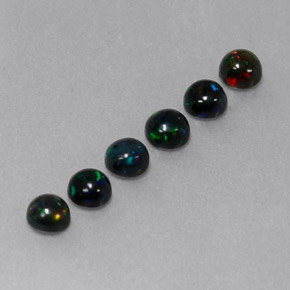 1.16 ct Multicolor Chocolate Opal Stone, Natural Chocolate Opal in Round Cabochon Shape for Sale