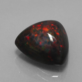 3.52 ct Multicolor Chocolate Opal Stone, Natural Chocolate Opal in Trillion Cabochon Shape for Sale