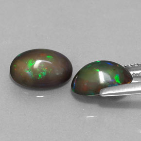 Chocolate Opal Gemstone in 8 x 6 mm (calibrated) Size for Sale, Chocolate Opal Stone in Multicolor Color