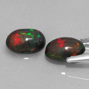 Chocolate Opal Gemstone in 8 x 6 mm (calibrated) Size for Sale, Chocolate Opal Stone in Multicolor Color