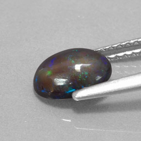 Chocolate Opal Gemstone in 8 x 6 mm (calibrated) Size for Sale, Chocolate Opal Stone in Multicolor Color
