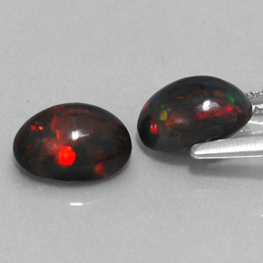Chocolate Opal Gemstone in 8 x 6 mm (calibrated) Size for Sale, Chocolate Opal Stone in Multicolor Color