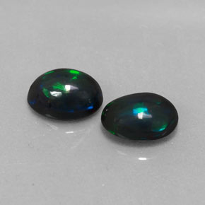 1.59 ct Multicolor Chocolate Opal Stone, Natural Chocolate Opal in Oval Cabochon Shape for Sale