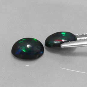 Chocolate Opal Gemstone in 8 x 6 mm (calibrated) Size for Sale, Chocolate Opal Stone in Multicolor Color