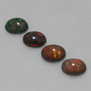 Chocolate Opal Gemstone in 7.1 x 6 mm Size for Sale, Chocolate Opal Stone in Multicolor Color