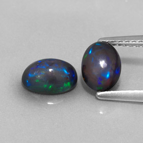 1.07 ct Multicolor Chocolate Opal Gemstone, Chocolate Opal Gem in Oval Cabochon Shape for Sale.