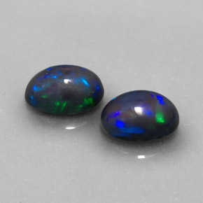1.07 ct Multicolor Chocolate Opal Stone, Natural Chocolate Opal in Oval Cabochon Shape for Sale