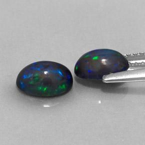 Chocolate Opal Gemstone in 7 x 5 mm (calibrated) Size for Sale, Chocolate Opal Stone in Multicolor Color