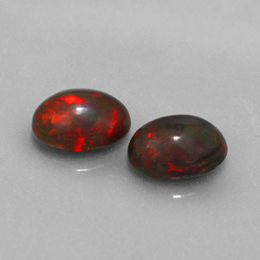 1.03 ct Multicolor Chocolate Opal Stone, Natural Chocolate Opal in Oval Cabochon Shape for Sale