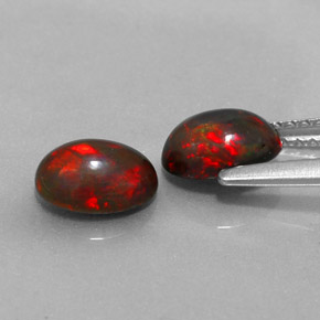 Chocolate Opal Gemstone in 7 x 5 mm (calibrated) Size for Sale, Chocolate Opal Stone in Multicolor Color