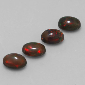2.13 ct Multicolor Chocolate Opal Stone, Natural Chocolate Opal in Oval Cabochon Shape for Sale