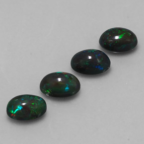 2.28 ct Multicolor Chocolate Opal Stone, Natural Chocolate Opal in Oval Cabochon Shape for Sale