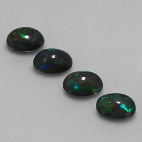 Chocolate Opal Gemstone in 7 x 5 mm (calibrated) Size for Sale, Chocolate Opal Stone in Multicolor Color