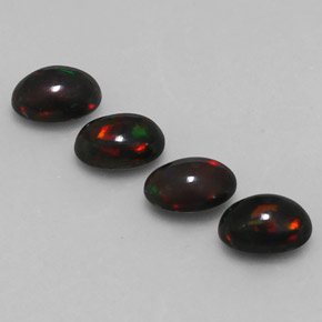 Chocolate Opal Gemstone in 7 x 5 mm (calibrated) Size for Sale, Chocolate Opal Stone in Multicolor Color