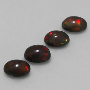 2.12 ct Multicolor Chocolate Opal Stone, Natural Chocolate Opal in Oval Cabochon Shape for Sale