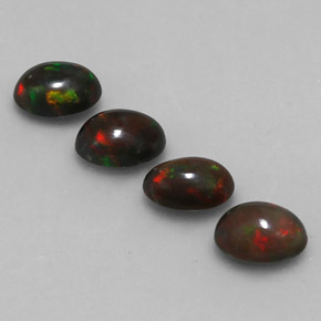 1.90 ct Multicolor Chocolate Opal Gemstone, Chocolate Opal Gem in Oval Cabochon Shape for Sale.