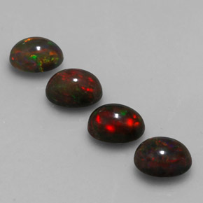 Chocolate Opal Gemstone in 7 x 5 mm (calibrated) Size for Sale, Chocolate Opal Stone in Multicolor Color