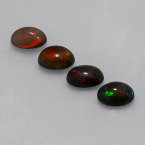 Chocolate Opal Gemstone in 7 x 5 mm (calibrated) Size for Sale, Chocolate Opal Stone in Multicolor Color
