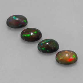 Chocolate Opal Gemstone in 7 x 5 mm (calibrated) Size for Sale, Chocolate Opal Stone in Multicolor Color