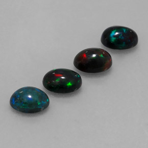 2.01 ct Multicolor Chocolate Opal Stone, Natural Chocolate Opal in Oval Cabochon Shape for Sale