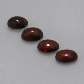 Chocolate Opal Gemstones in 7 x 5 mm (calibrated) Size for Sale, Chocolate Opal Stones in Multicolor Color