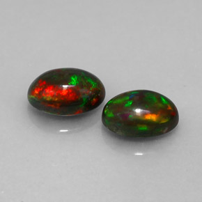 0.92 ct Multicolor Chocolate Opal Stone, Natural Chocolate Opal in Oval Cabochon Shape for Sale